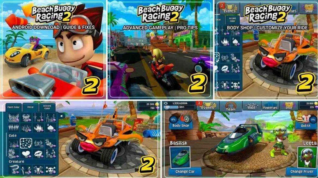 Beach Buggy Racing 2 Driver and Car Setup